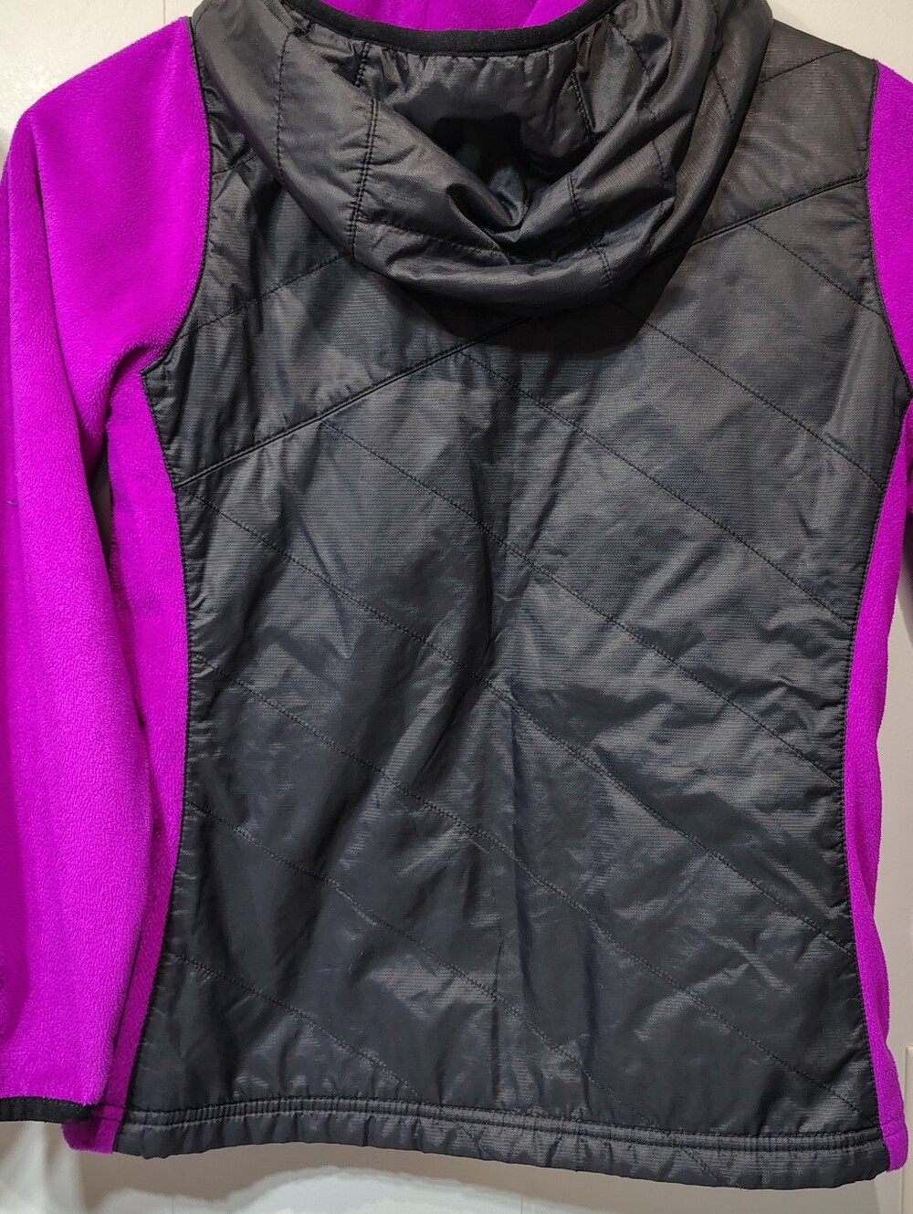 Columbia Girls Size M 10/12 Jacket Lot Benton Springs Fleece Hybrid Hoodie 2pc - Picture 9 of 11